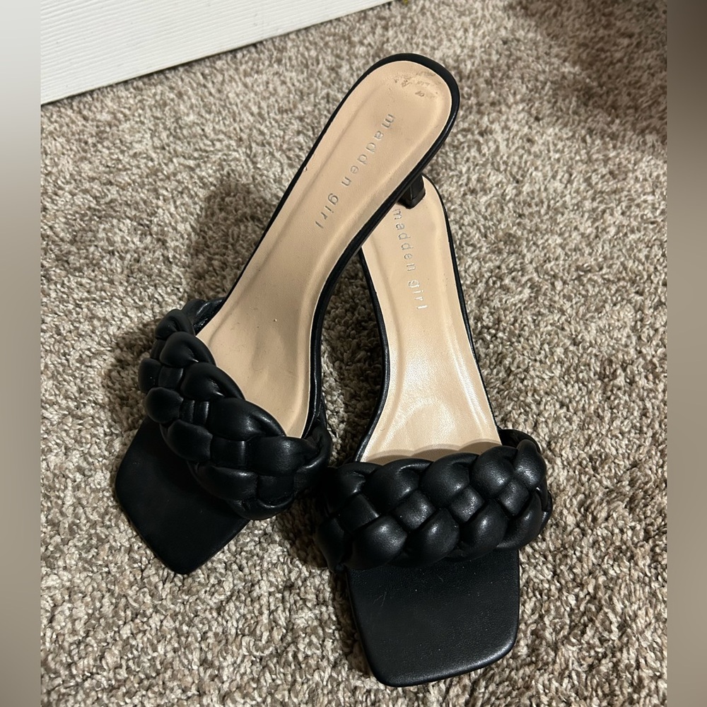 Braided Sandals With Heel